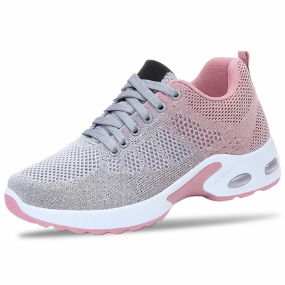 Women's Platform Mesh Running Shoes Breathable Lightweight Chunky Sports Sneakers