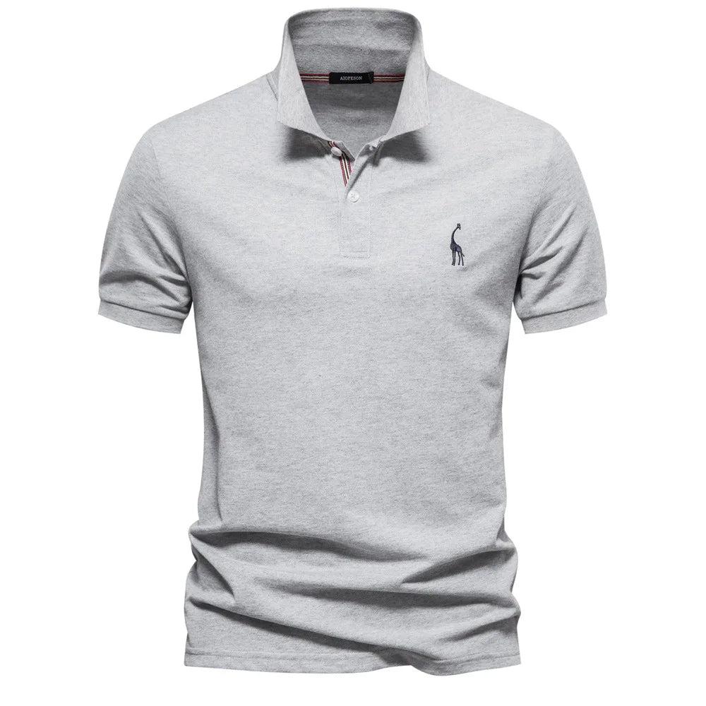 Men's Embroidered Polo Classic Timeless Style