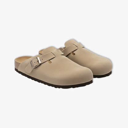 Women's Fashion Cork Suede Mules Slippers