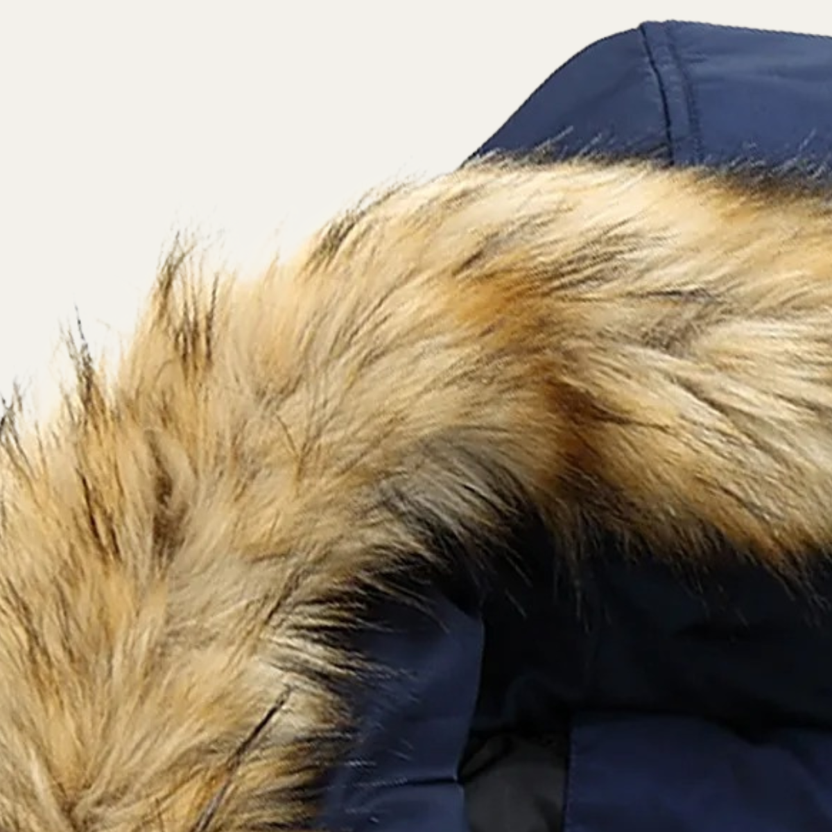 Men's Thick Fur Collar Parka Jacket