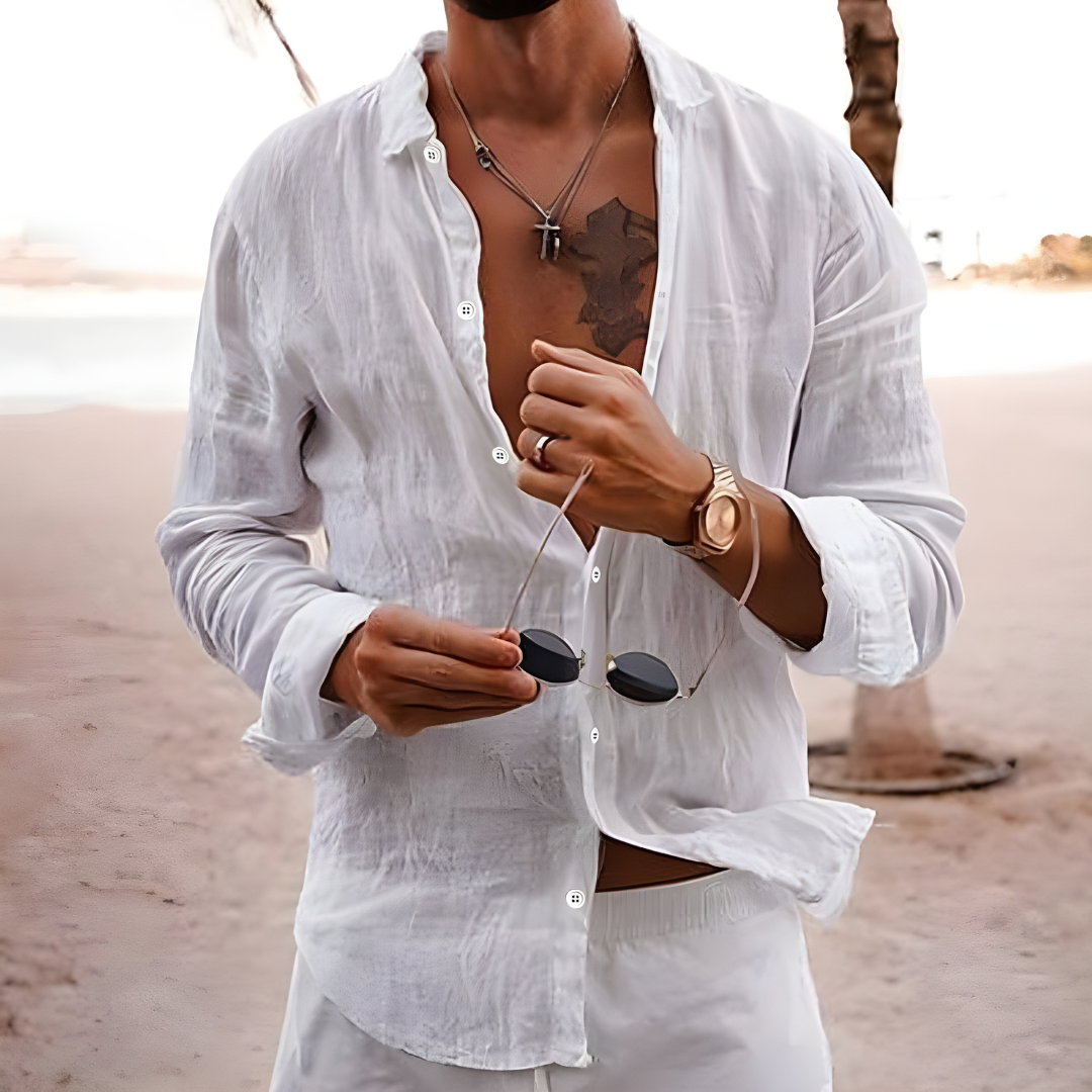 Men's Long Sleeve Button Shirt