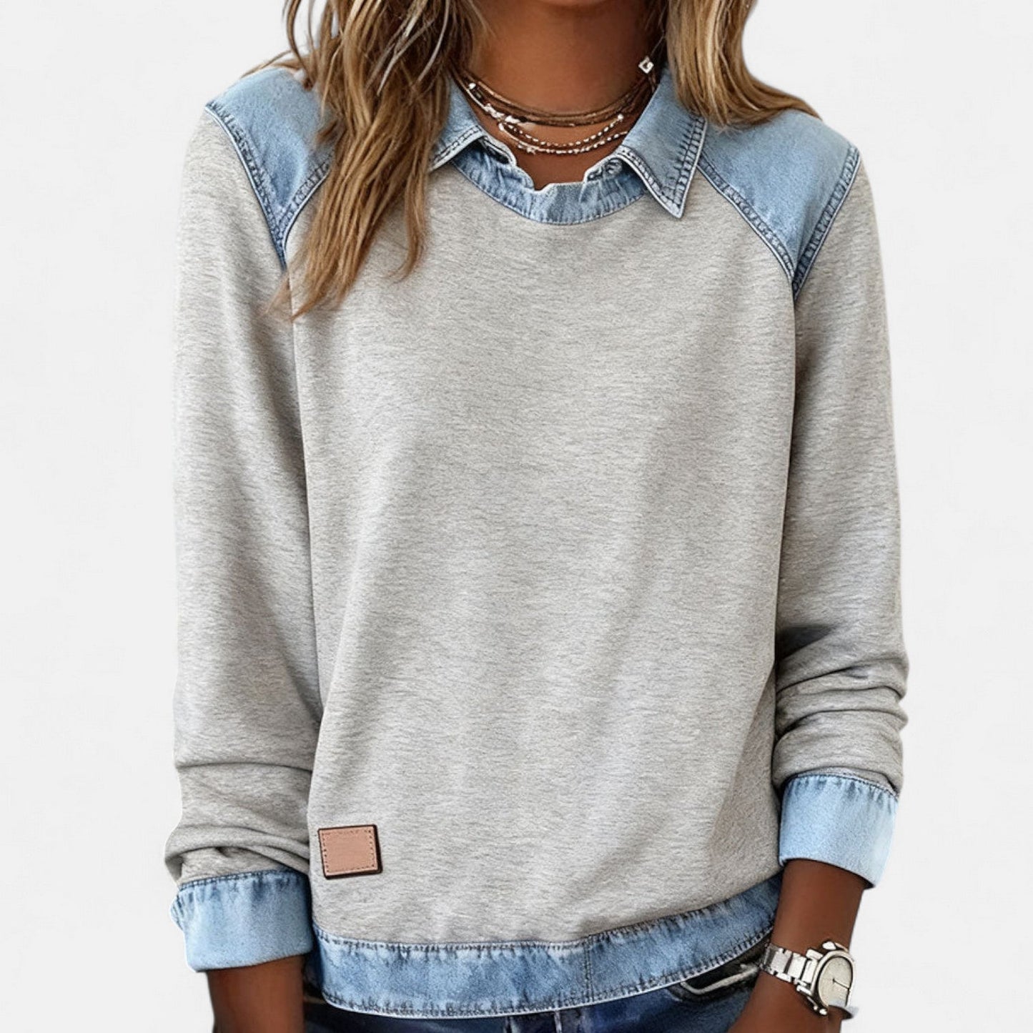 Women's Collared Long Sleeve Sweater