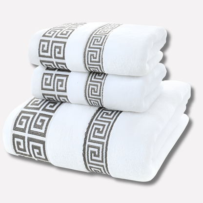 Athena Cotton Towel Set 2 Piece - Fashinoza