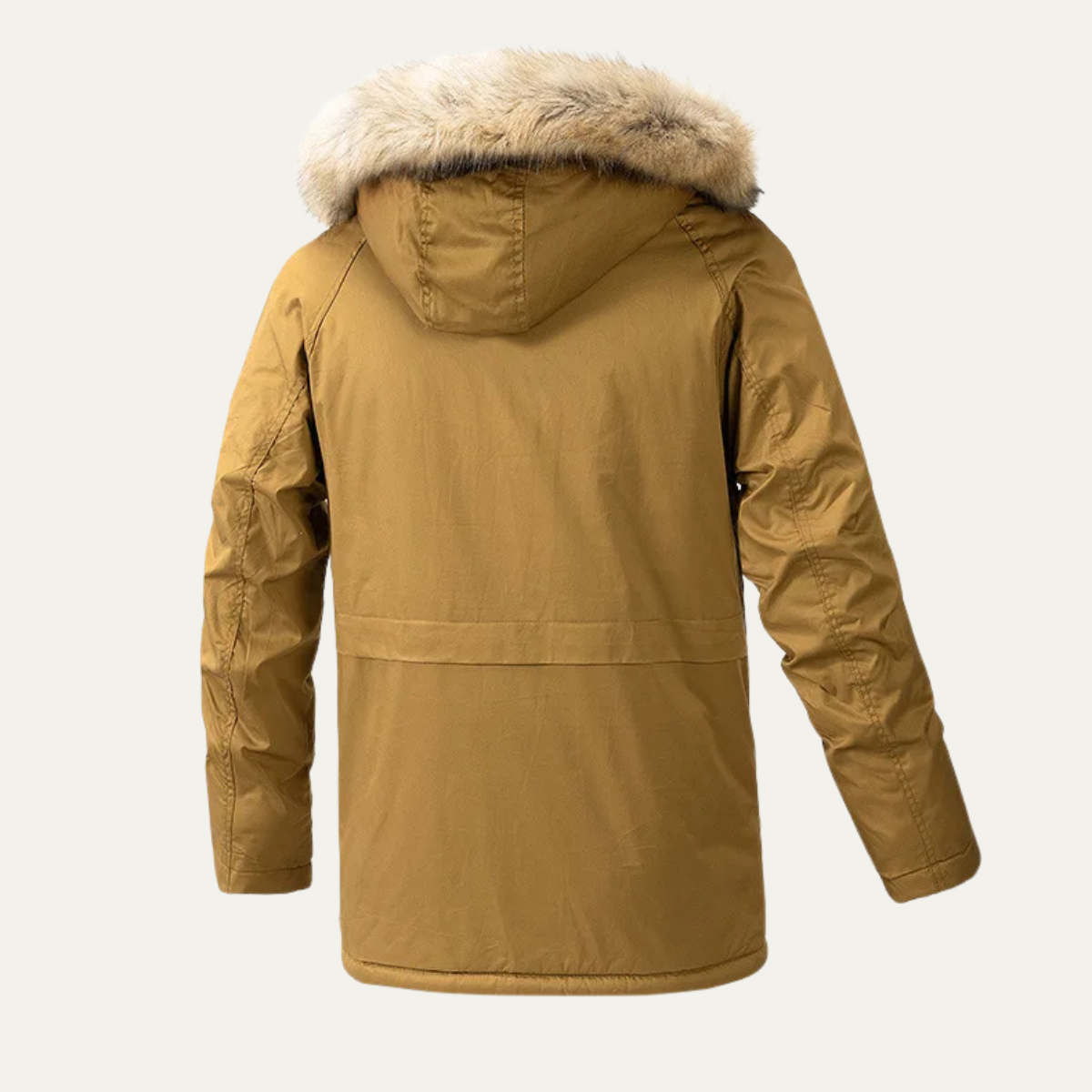Men's Down Jacket Hooded Long Outdoor Multi Pocket