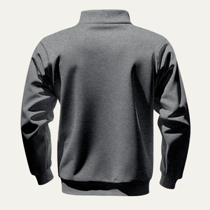 Men's Half Zip Sweater Warm Stand Collar Silverbrook