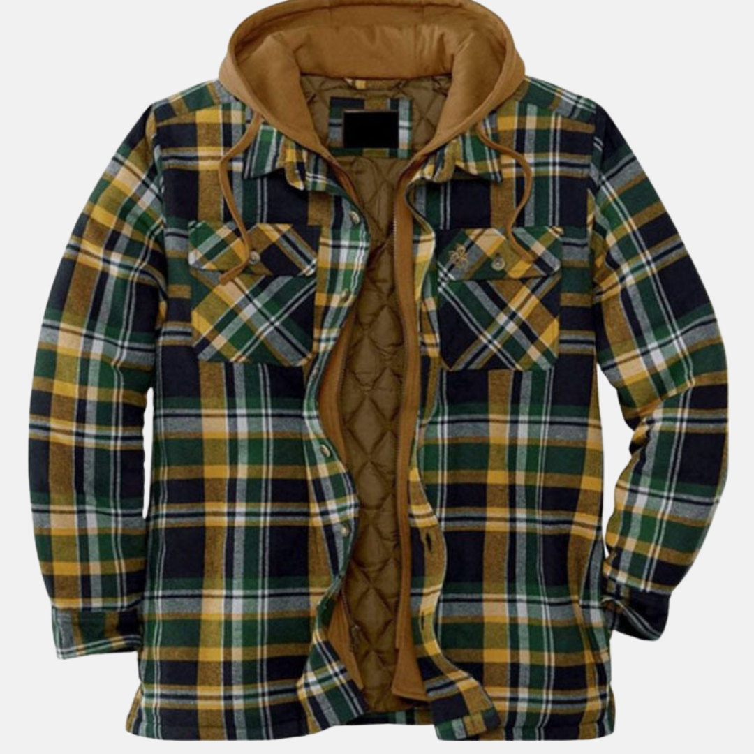 Christian | Men’s Quilted Flannel Shirt Jacket