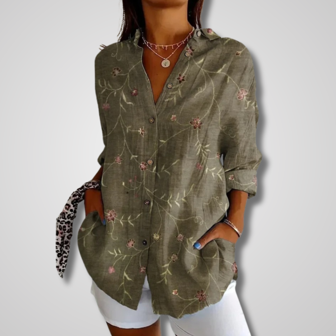 Women's Button Down Vintage Blouse