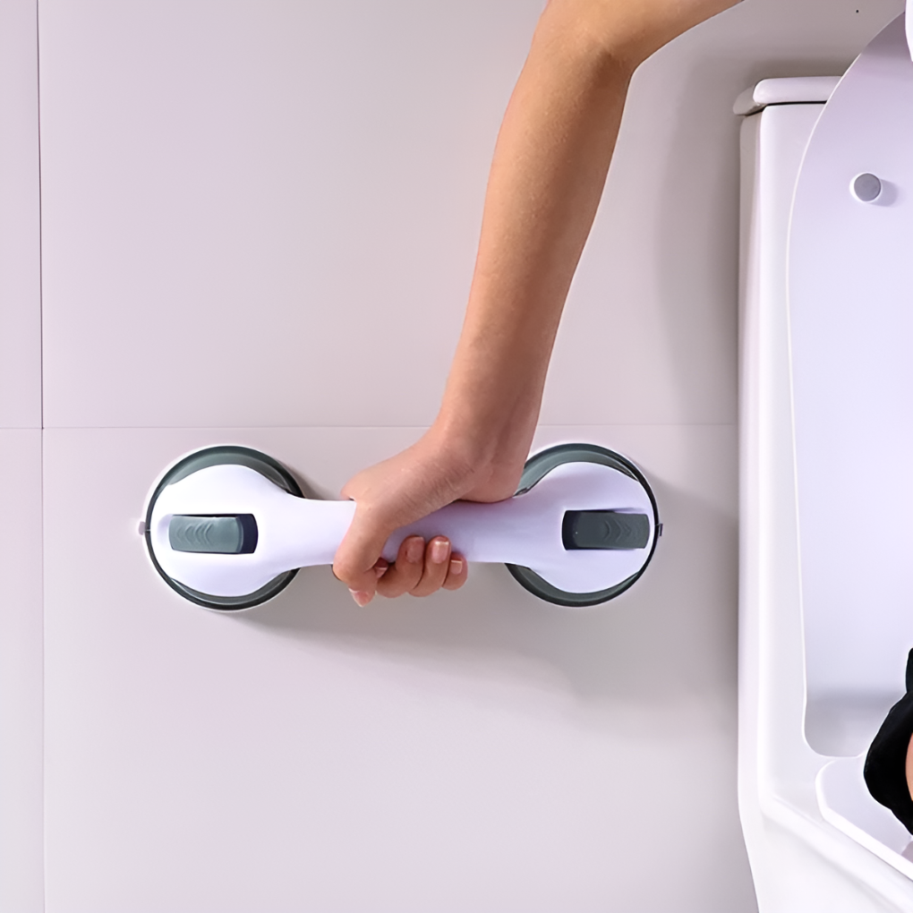 Bath Suction Grab Bar Stainless Steel Bathroom Safety Handle