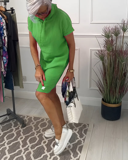 Women's Casual Knee Length Short Sleeve Dress