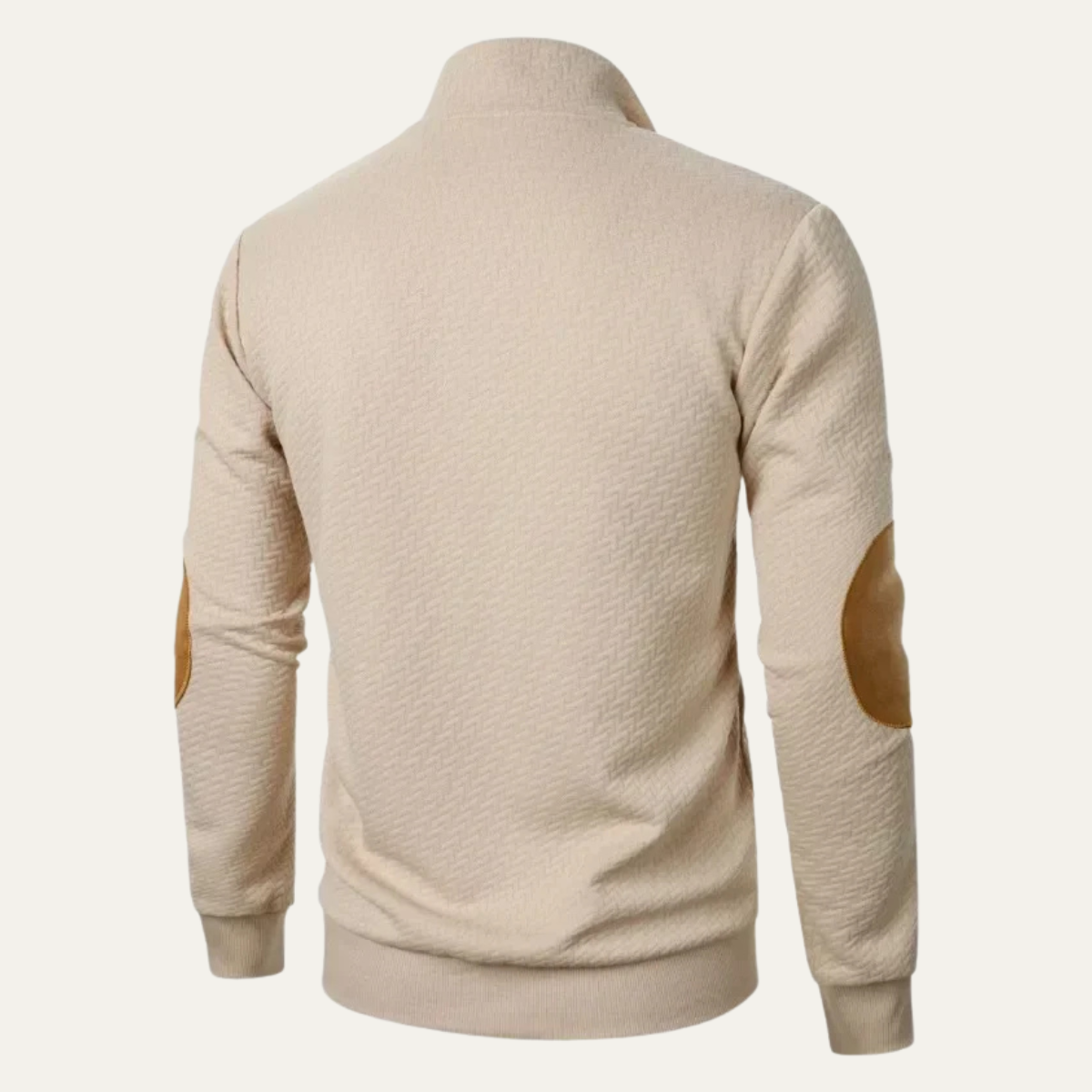 Mens Polo Sweater Button Down Lapel Cotton