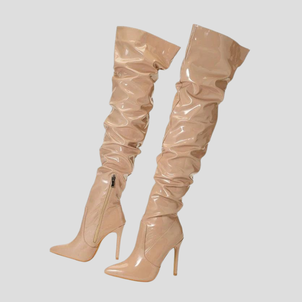 Women's High Heel Ankle Boots 8cm - Fashinoza