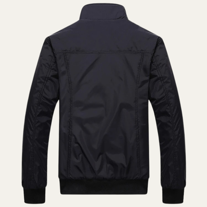 Men's Lightweight Bomber Jacket Stand Collar