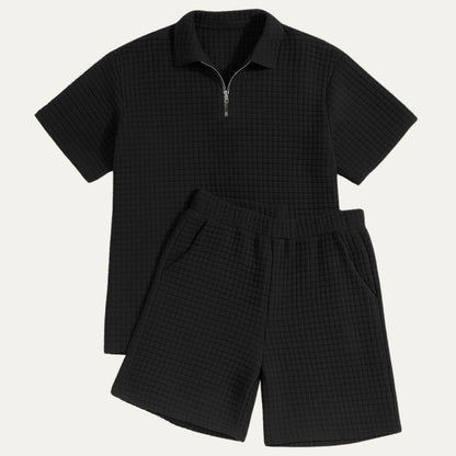 Men's Polo Shirt And Shorts Set