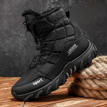 Northpark Men's Insulated Snow Boots Plush Lined