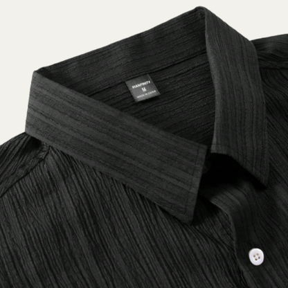 Men's Summer Shirt And Shorts Set Cotton Button Up