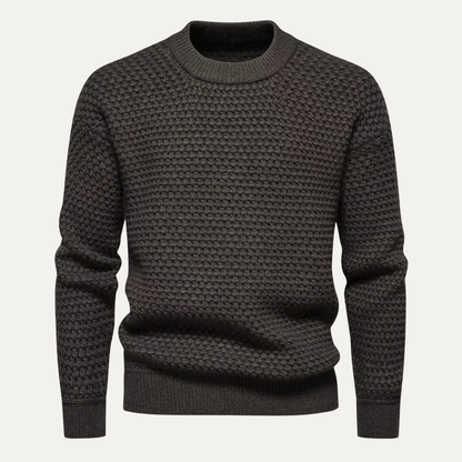 Men's Classic Crew Neck Knitted Sweater - Fashinoza