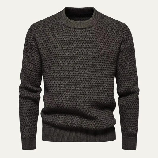 Men's Classic Crew Neck Knitted Sweater - Fashinoza