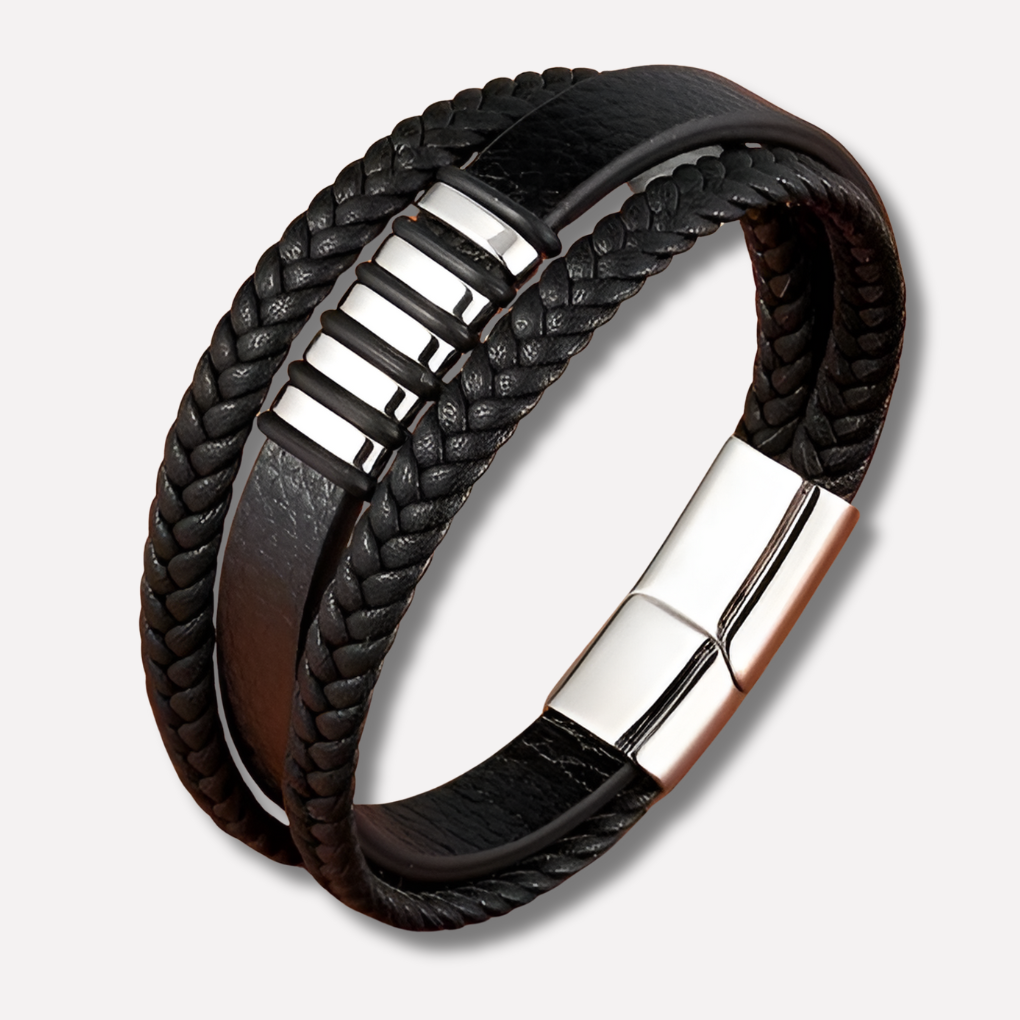 Men's Leather Bracelet Timeless Modern
