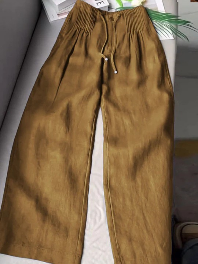 Women's Drawstring Wide Leg Pants