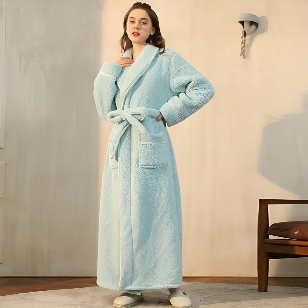 Luxe Fleece Bathrobe Soft Warm Comfortable
