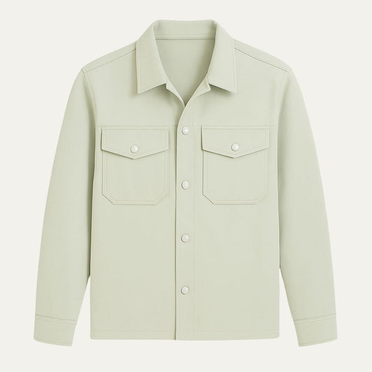 Men's Lightweight Shirt Jacket - Fashinoza