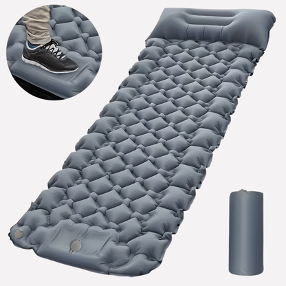 Inflatable Camping Air Mattress with Built-In Pump and Pillow