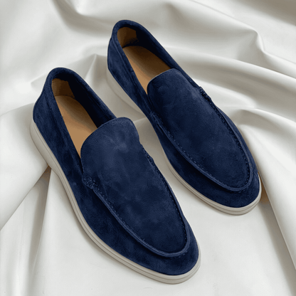 Ethan Men's Leather Loafers Comfortable Black
