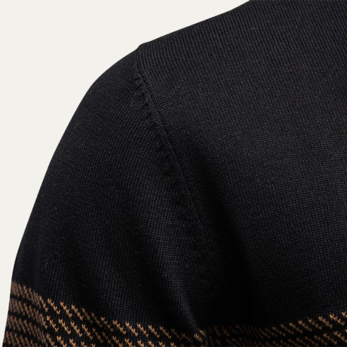 Men's Half Zip Wool Sweater