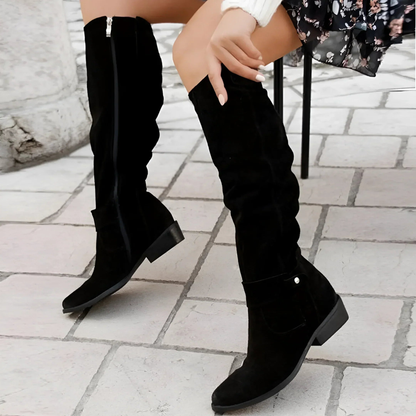 Women's Suede Knee High Boots