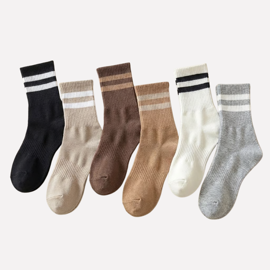 Women's Crew Socks Striped - Fashinoza