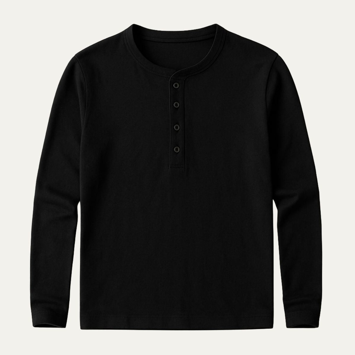 Men's Long Sleeve Cotton Polo Shirt
