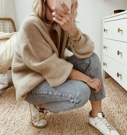 Women's Oversized Knit Cardigan Sweater