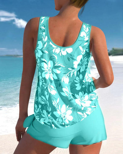 Women's 2 Piece Tankini Swimsuit Set