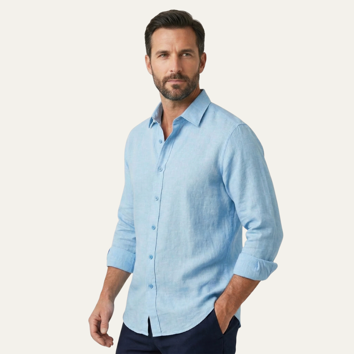 Men's Linen Beach Shirt Casual Summer