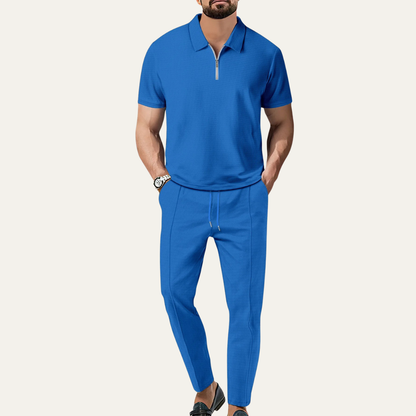 Men's Casual Lounge Shorts Set Cotton