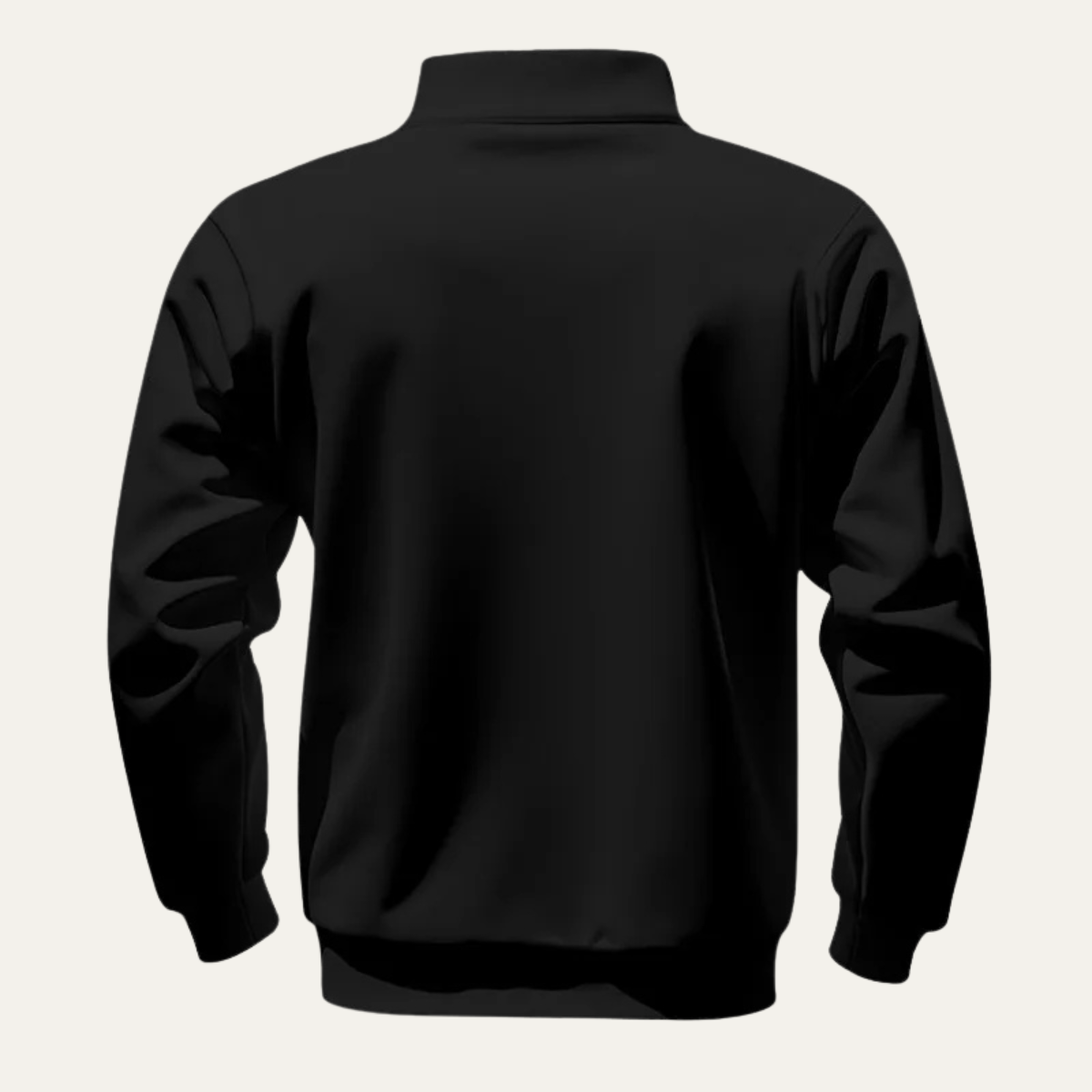 Men's Warm Half Zip Sweater Stand Collar Casual