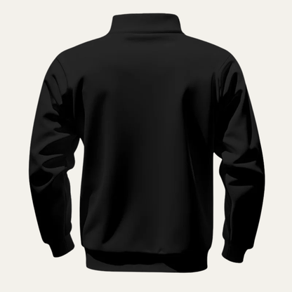 Men's Warm Half Zip Sweater Stand Collar Casual