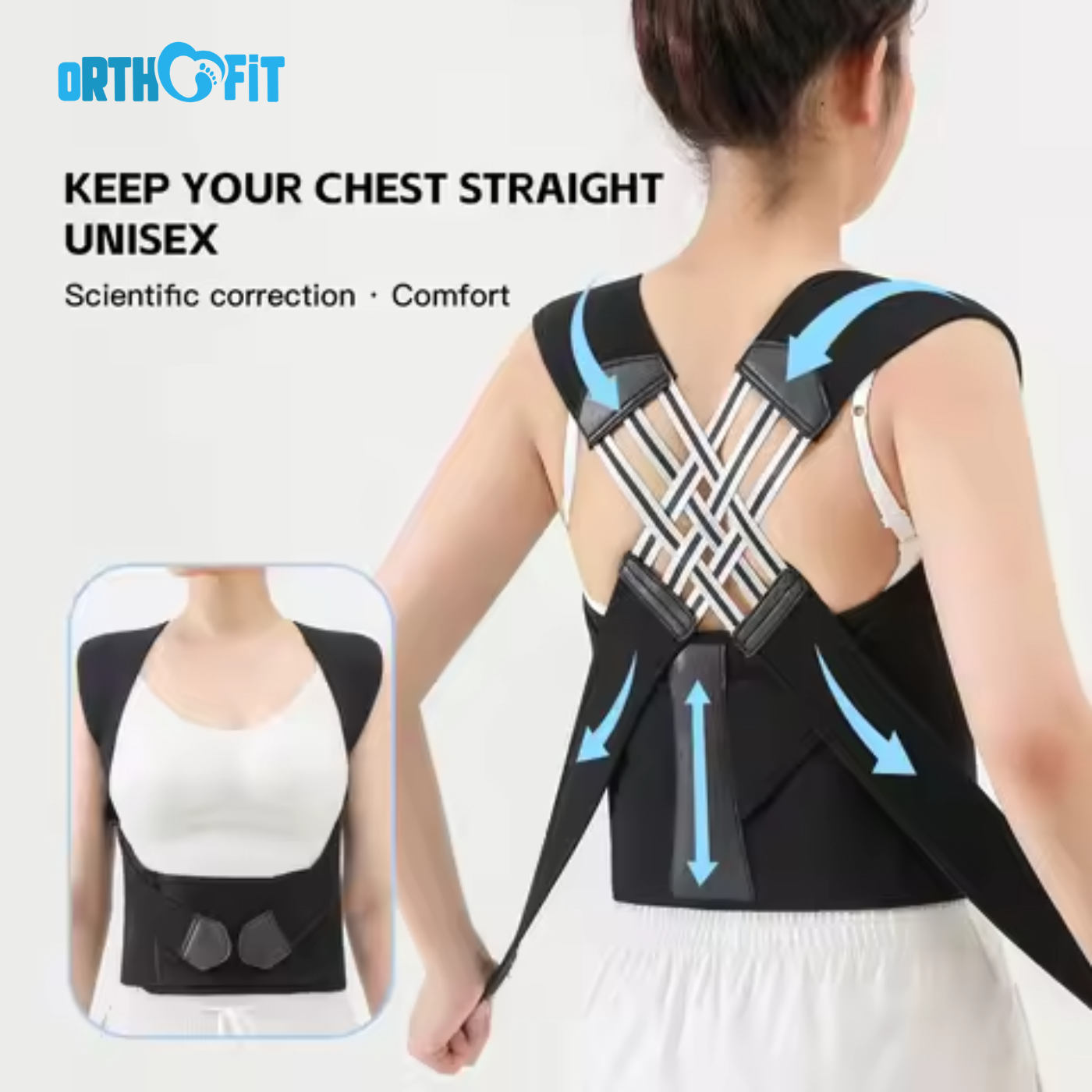 Posture Corrector Back Support Adjustable Strap