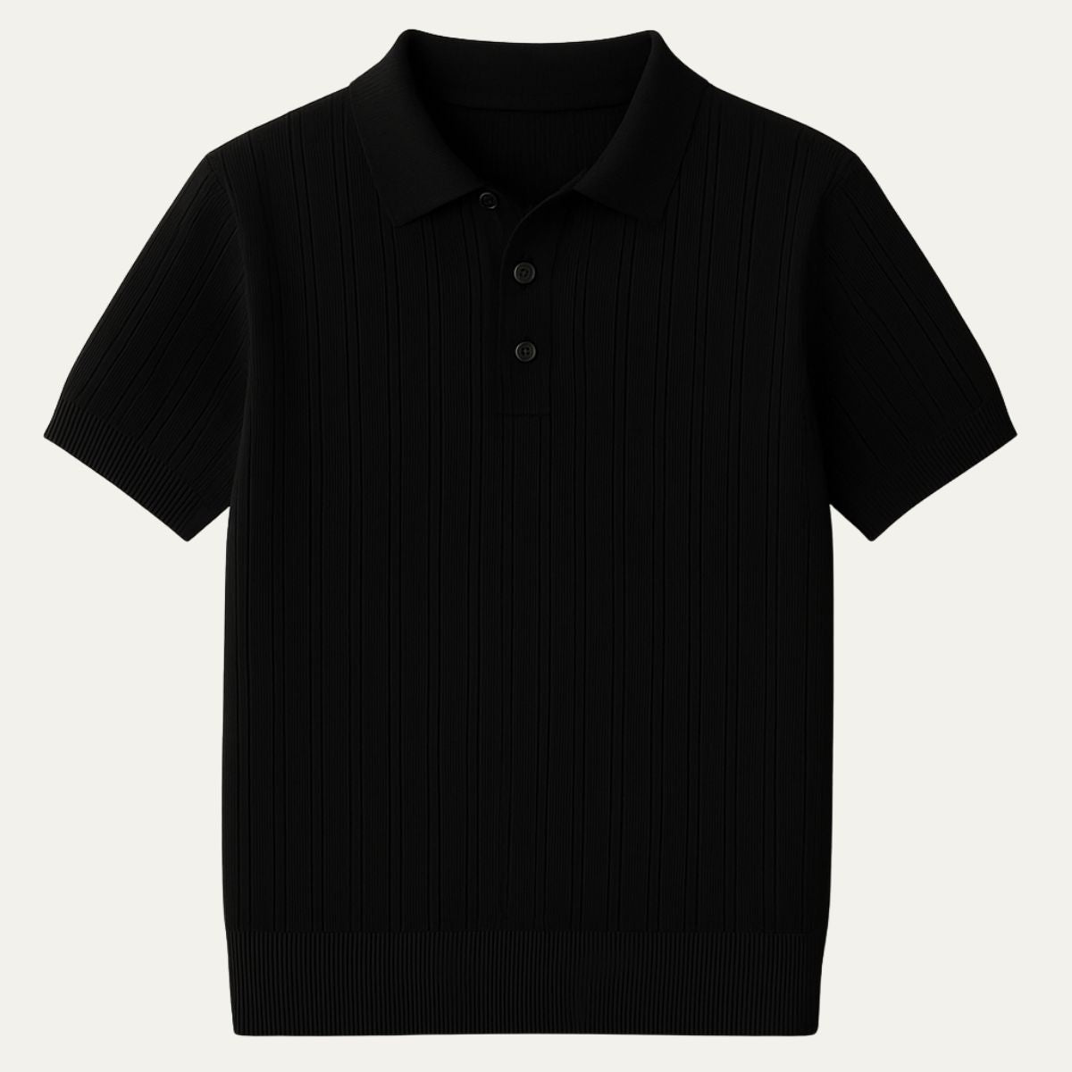 Men's Retro Knitted Polo Shirt - Fashinoza