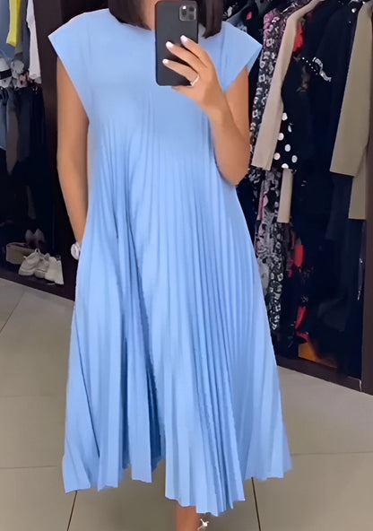 Women's Pleated Evening Dress Elegant
