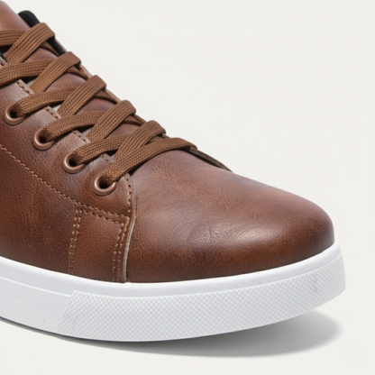Men's Classic Low Leather Shoes Brown