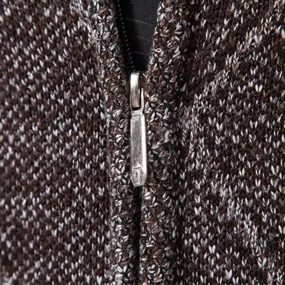 Men's Casual Knit Zip Up Jacket
