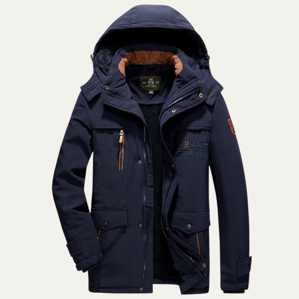 Men's Hooded Parka Jacket Warm Winter - Fashinoza