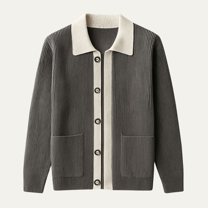 Men's Wool Cardigan with Pockets
