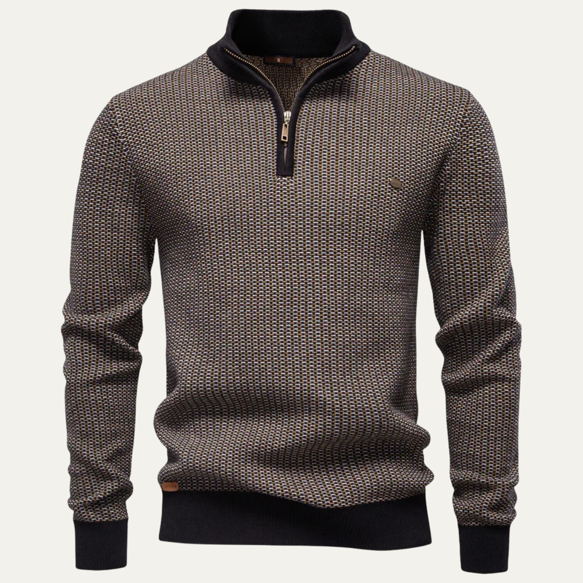 Men's Quarter Zip Warm Winter Sweater - Fashinoza