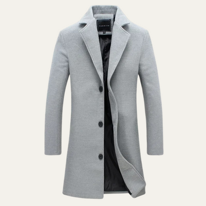 Men's Long Wool Smart Casual Coat