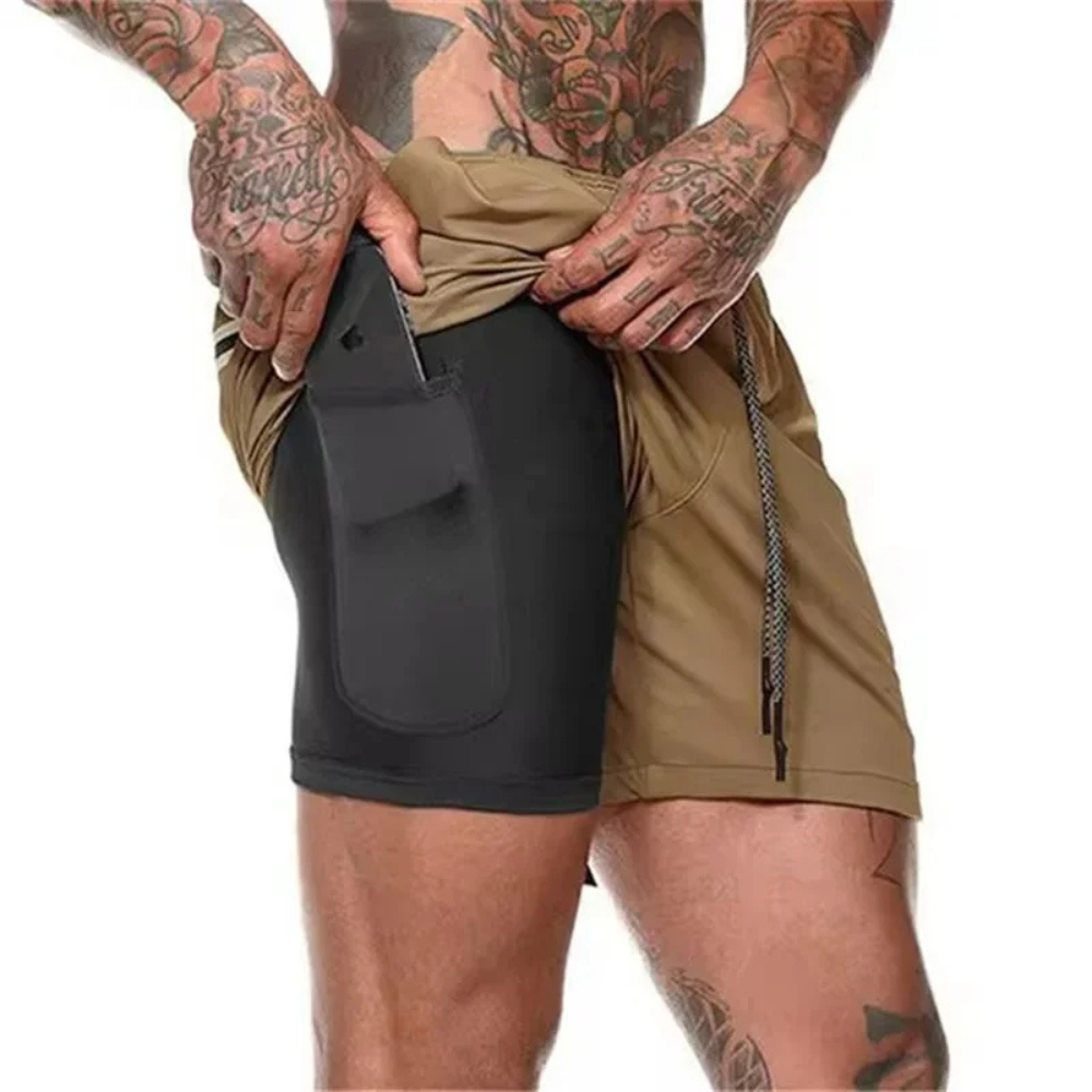 Men's Sport Shorts 2-In-1 Performance Comfort