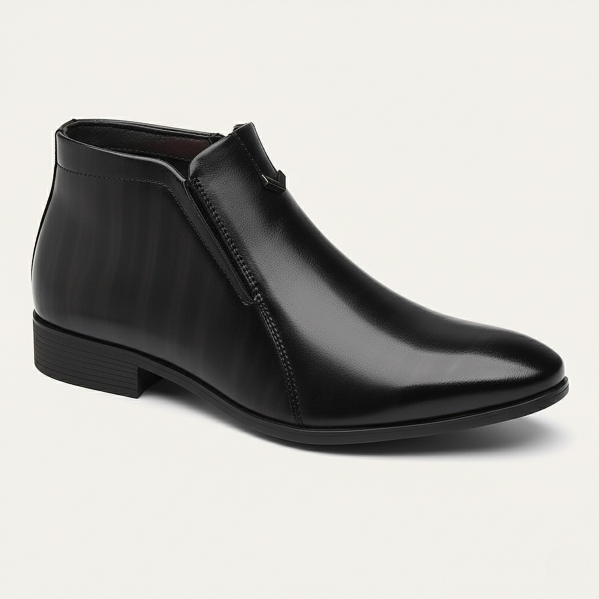 Mantova Men's Vintage Leather Ankle Boots Pointed Toe - Fashinoza