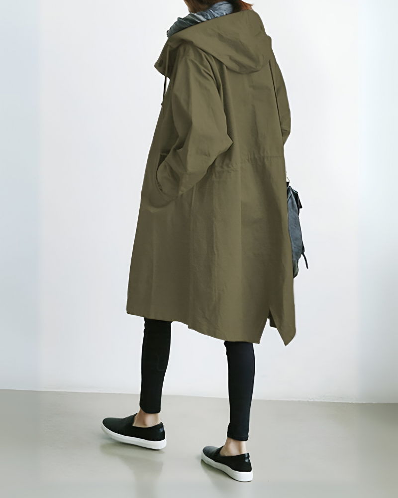 Women's Hooded Trench Coat Classic
