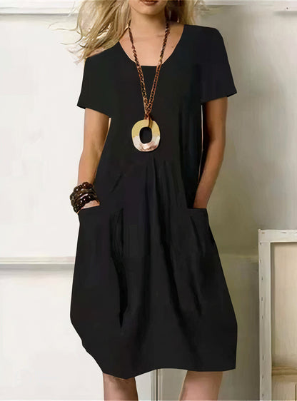 Women's Relaxed Fit Short Sleeve Dress